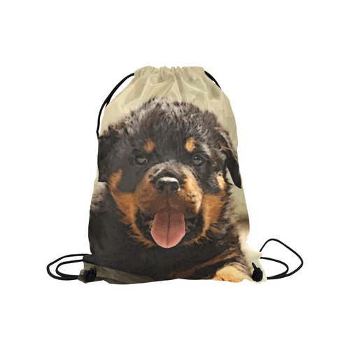 Rottweiler20150906 Medium Drawstring Bag Model 1604 (Twin Sides) 13.8"(W) * 18.1"(H)