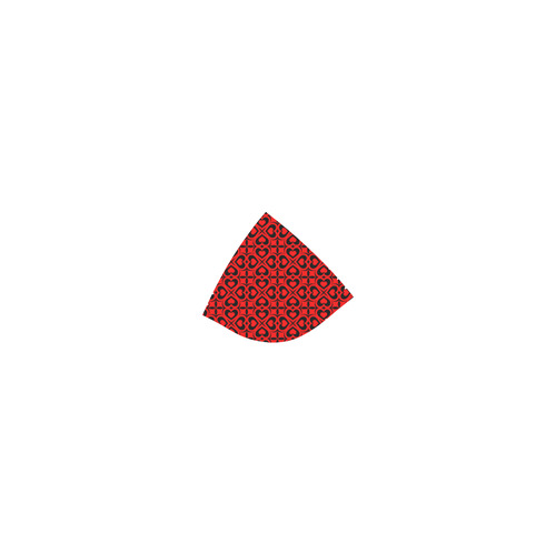 Red Black Heart Lattice Custom Bikini Swimsuit (Model S01)