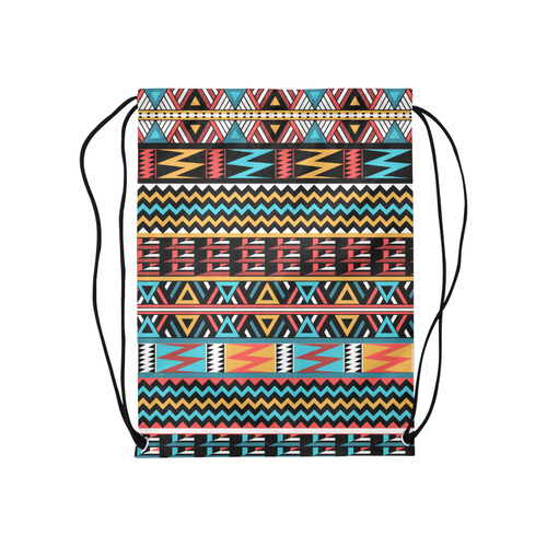 aztec pattern Medium Drawstring Bag Model 1604 (Twin Sides) 13.8"(W) * 18.1"(H)