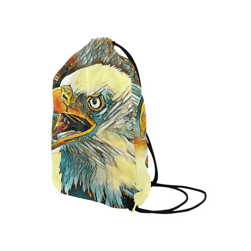 Animal_Art_Eagle20161201_by_JAMColors Medium Drawstring Bag Model 1604 (Twin Sides) 13.8"(W) * 18.1"(H)