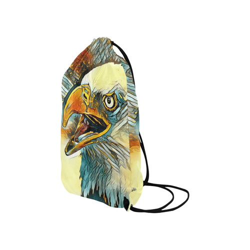 Animal_Art_Eagle20161201_by_JAMColors Small Drawstring Bag Model 1604 (Twin Sides) 11"(W) * 17.7"(H)