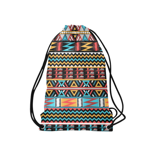 aztec pattern Small Drawstring Bag Model 1604 (Twin Sides) 11"(W) * 17.7"(H)