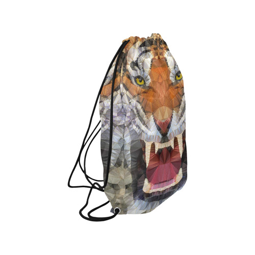 roaring tiger Small Drawstring Bag Model 1604 (Twin Sides) 11"(W) * 17.7"(H)