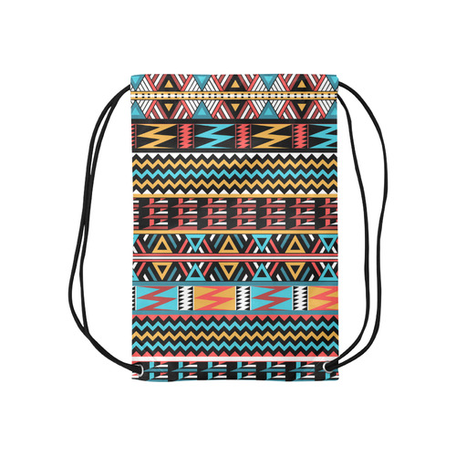 aztec pattern Small Drawstring Bag Model 1604 (Twin Sides) 11"(W) * 17.7"(H)