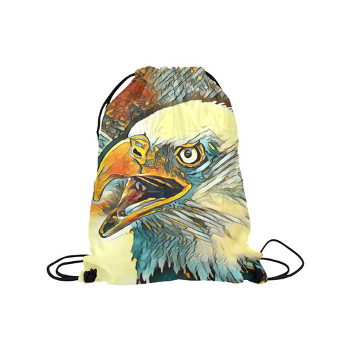 Animal_Art_Eagle20161201_by_JAMColors Medium Drawstring Bag Model 1604 (Twin Sides) 13.8"(W) * 18.1"(H)