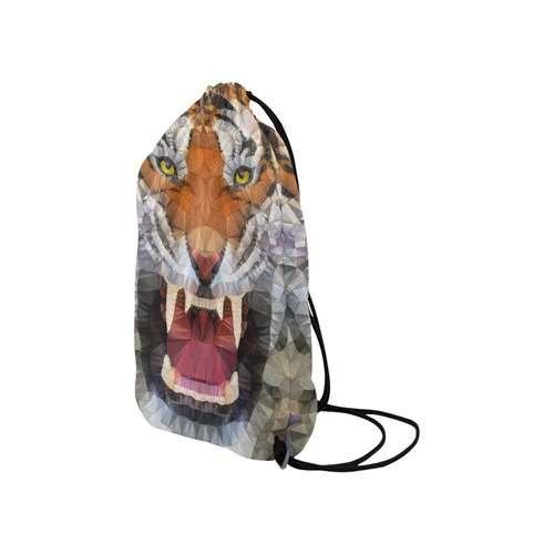 roaring tiger Small Drawstring Bag Model 1604 (Twin Sides) 11"(W) * 17.7"(H)