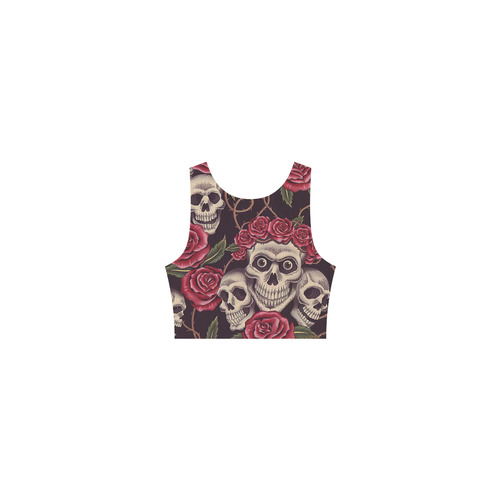 Rose skulls Atalanta Casual Sundress(Model D04)