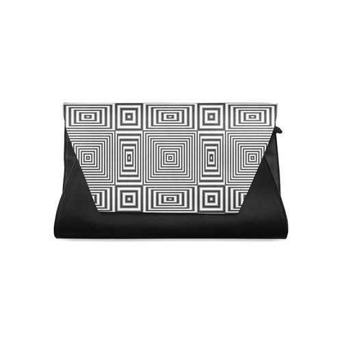 Striped geometric pattern Clutch Bag (Model 1630)