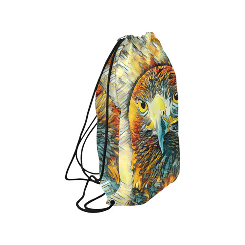 Animal_Art_Eagle20161202_by_JAMColors Medium Drawstring Bag Model 1604 (Twin Sides) 13.8"(W) * 18.1"(H)