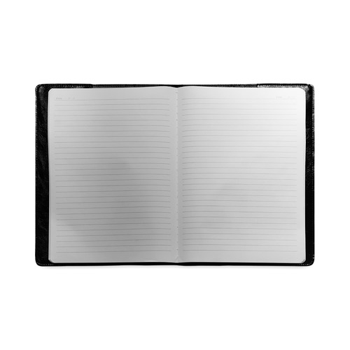 Pink White Black Heart Squares Custom NoteBook B5