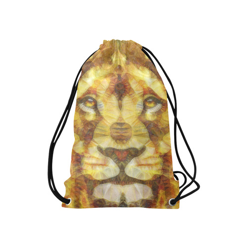 lion Small Drawstring Bag Model 1604 (Twin Sides) 11"(W) * 17.7"(H)