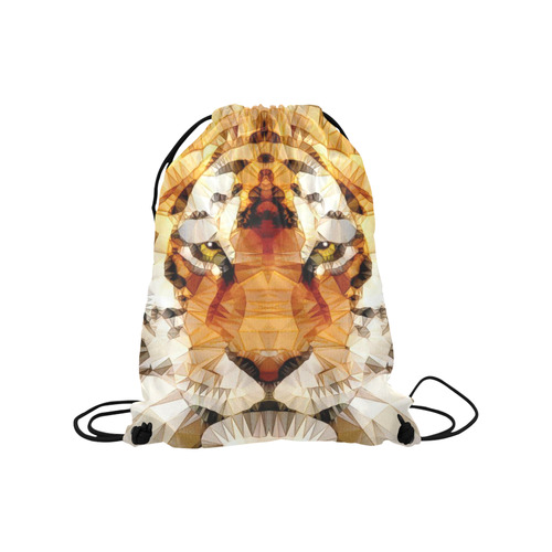 abstract tiger Medium Drawstring Bag Model 1604 (Twin Sides) 13.8"(W) * 18.1"(H)