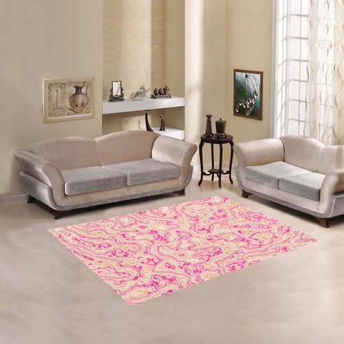 lovely marbled 1116A Area Rug 5'3''x4'