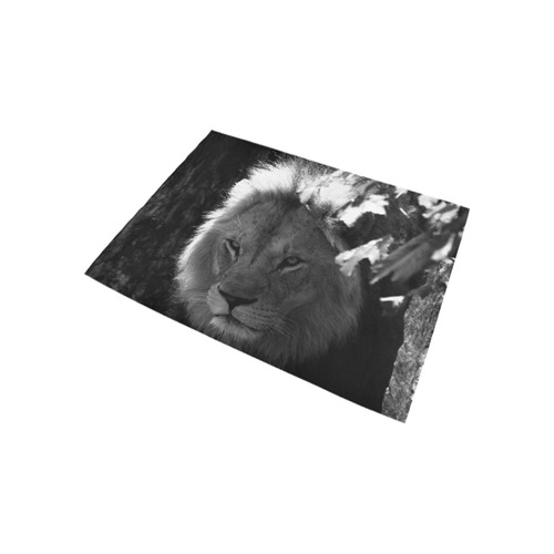 B&W Lion Area Rug 5'3''x4'