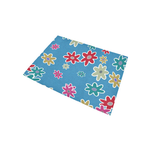 Floral Fabric 1A Area Rug 5'3''x4'