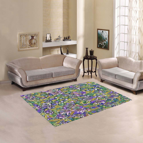 lovely floral 31C Area Rug 5'3''x4'