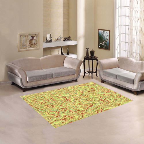 lovely marbled 1116G Area Rug 5'3''x4'