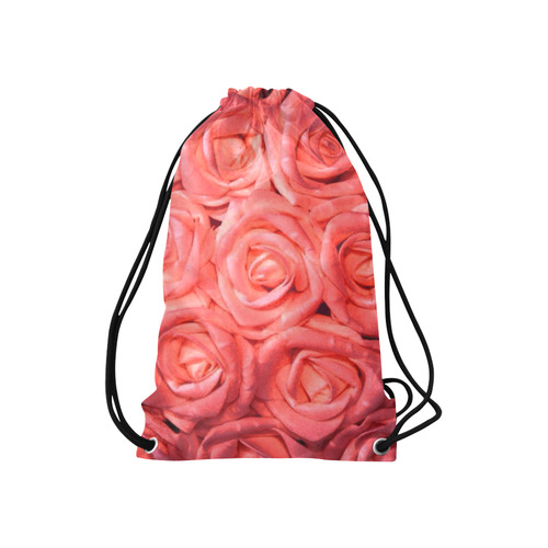gorgeous roses I Small Drawstring Bag Model 1604 (Twin Sides) 11"(W) * 17.7"(H)