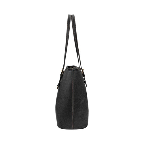 ZIPPER RAINBOW KISS LIPS Leather Tote Bag/Small (Model 1651)