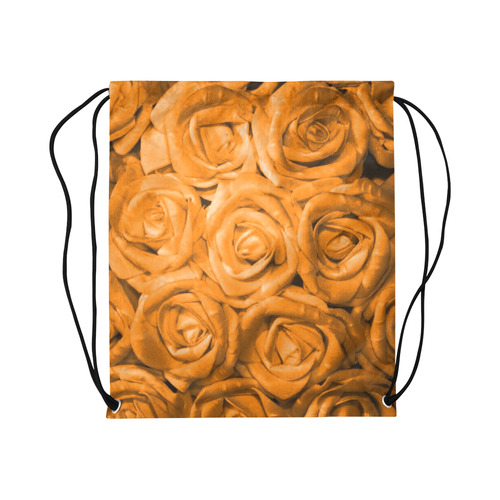 gorgeous roses M Large Drawstring Bag Model 1604 (Twin Sides)  16.5"(W) * 19.3"(H)