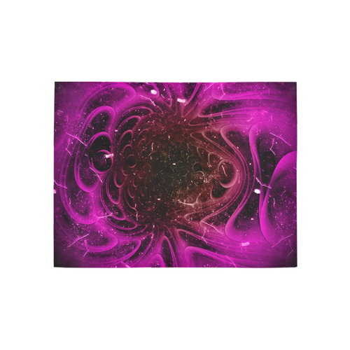 Abstract design in purple colors Area Rug 5'3''x4'