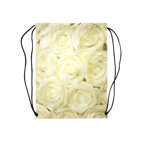 gorgeous roses C Medium Drawstring Bag Model 1604 (Twin Sides) 13.8"(W) * 18.1"(H)