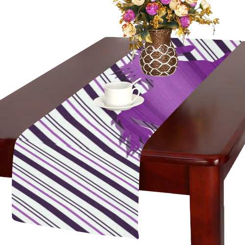 Running Horse on Stripes Table Runner 14x72 inch