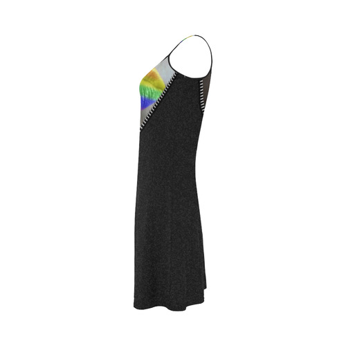 ZIPPER RAINBOW KISS LIPS Alcestis Slip Dress (Model D05)