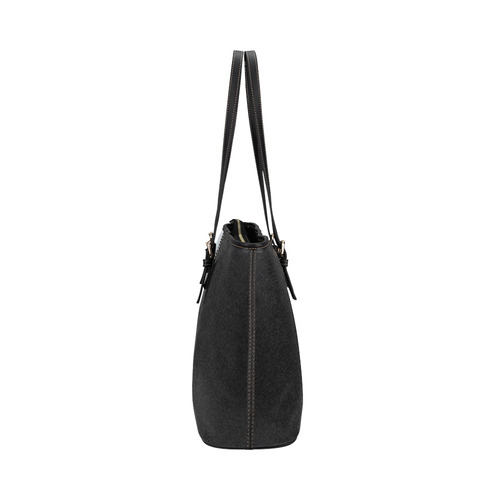 ZIPPER RAINBOW KISS LIPS Leather Tote Bag/Small (Model 1651)