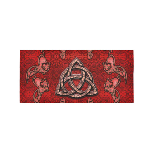 The celtic sign in red colors Area Rug 7'x3'3''