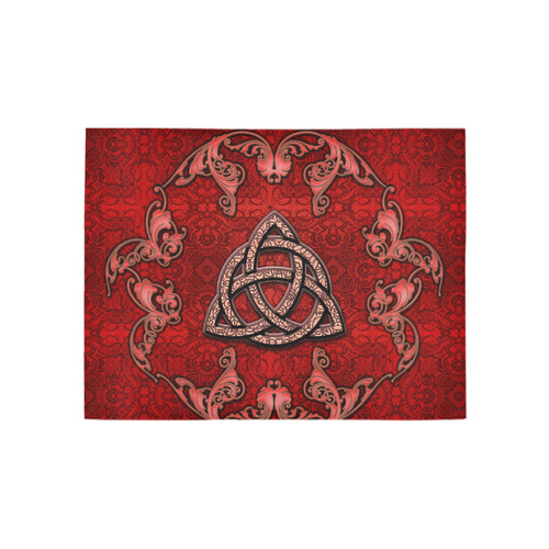 The celtic sign in red colors Area Rug 5'3''x4'