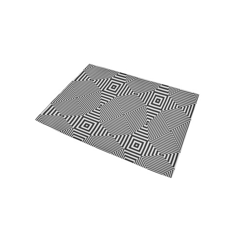 Flickering geometric optical illusion Area Rug 5'x3'3''