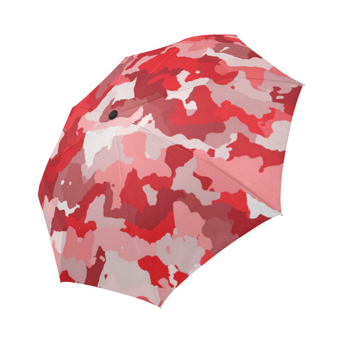 camouflage red Auto-Foldable Umbrella (Model U04)