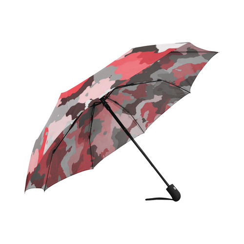camouflage red,black Auto-Foldable Umbrella (Model U04)