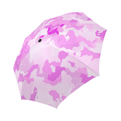 camouflage soft pink Auto-Foldable Umbrella (Model U04)