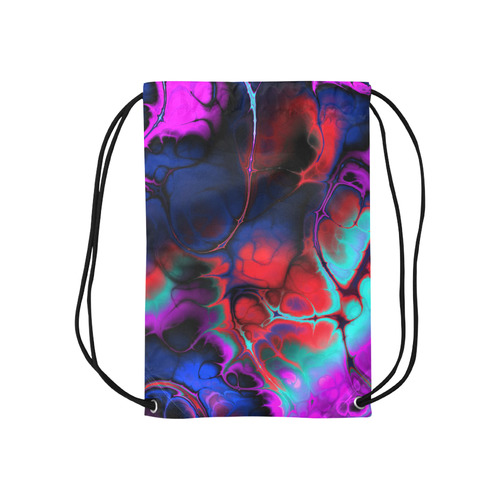 gorgeous Fractal 172 Small Drawstring Bag Model 1604 (Twin Sides) 11"(W) * 17.7"(H)