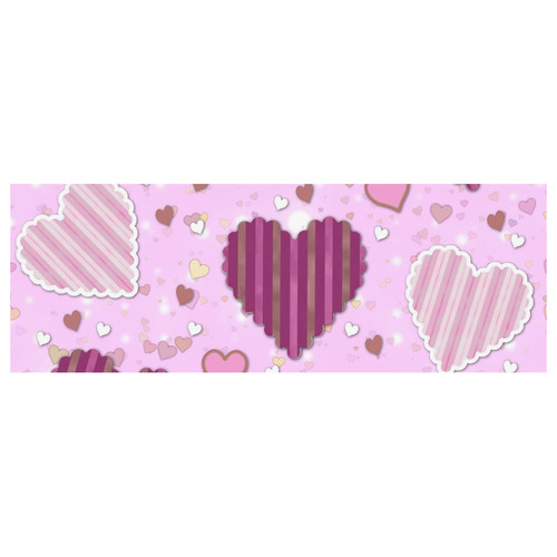 Pink Patchwork Hearts Classic Insulated Mug(10.3OZ)