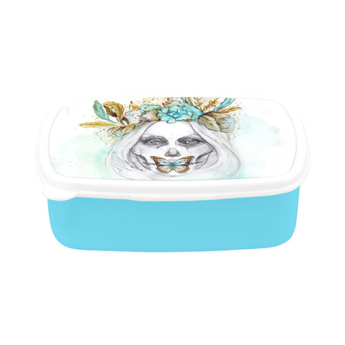 Sugar Skull Girl Mint Gold