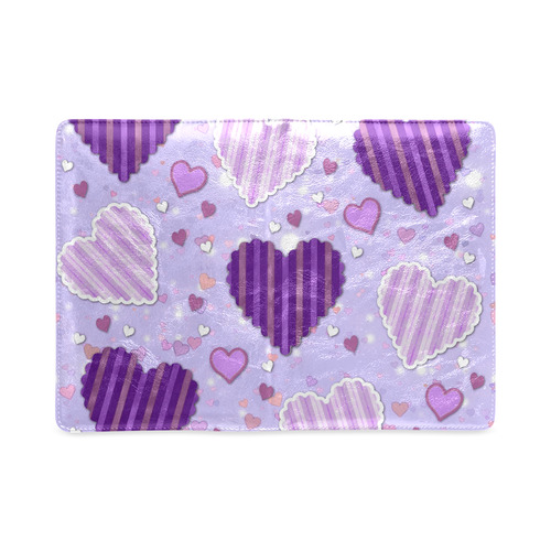 Purple Patchwork Hearts Custom NoteBook A5