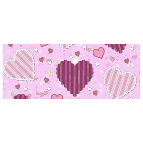 Pink Patchwork Hearts Custom Morphing Mug