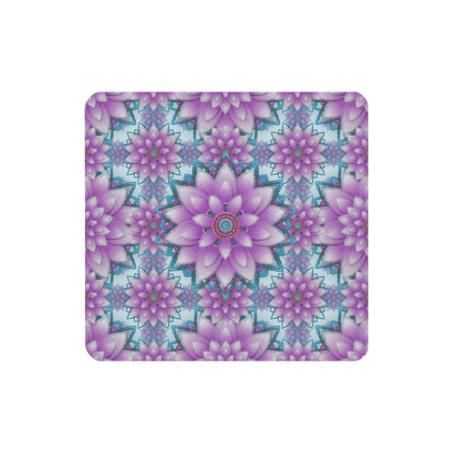 Lotus Flower Pattern - Purple and turquoise Women's Clutch Purse (Model 1637)