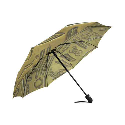 Hieroglyphs20161202_by_JAMColors Auto-Foldable Umbrella (Model U04)