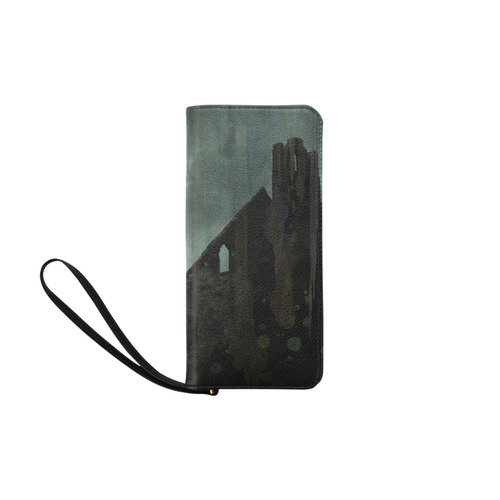 Celtic ruins, photo and watercolor Women's Clutch Purse (Model 1637)