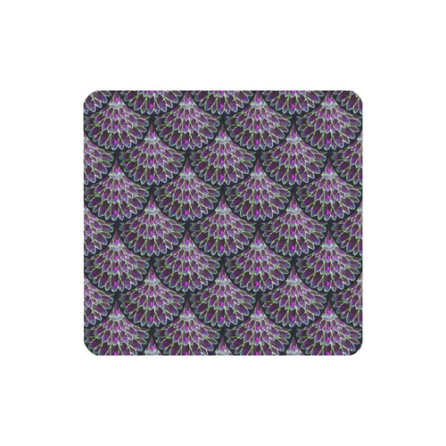 Mosaic flower, purple fish scale Women's Clutch Purse (Model 1637)