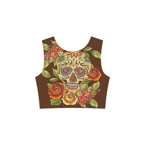 sugar skull 3/4 Sleeve Sundress (D23)