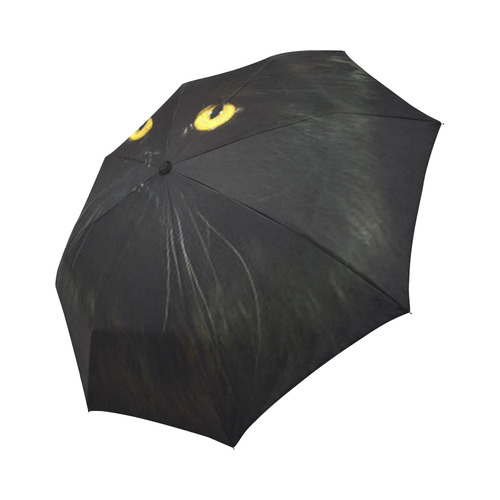 Black Cat Auto-Foldable Umbrella (Model U04)