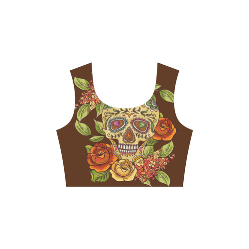 sugar skull 3/4 Sleeve Sundress (D23)