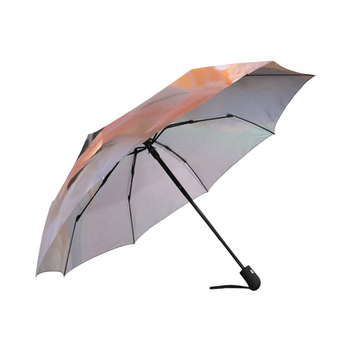 Flamingo Pink Mint Auto-Foldable Umbrella (Model U04)