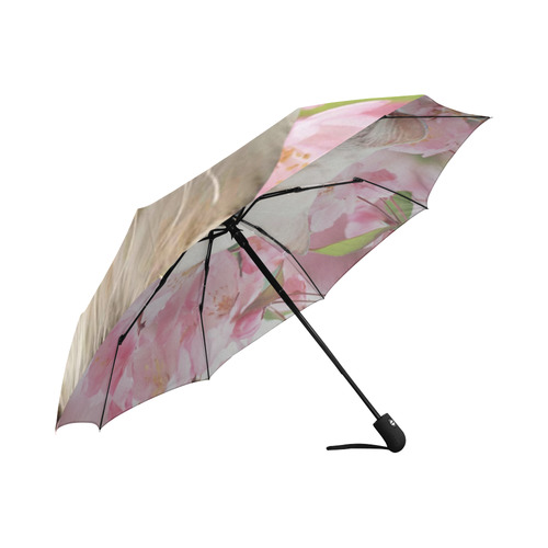 Cat and Flowers Auto-Foldable Umbrella (Model U04)