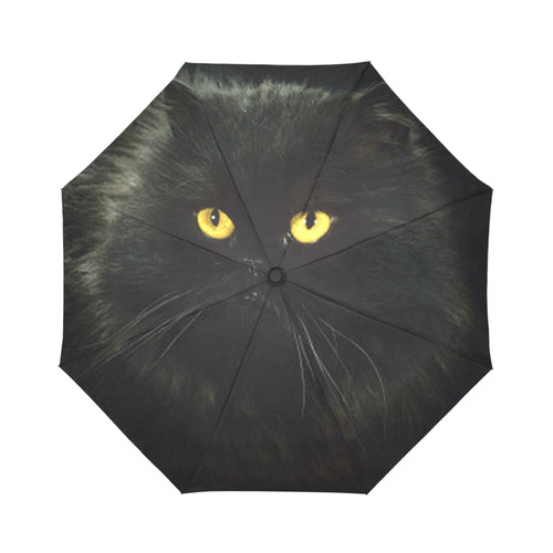 Black Cat Auto-Foldable Umbrella (Model U04)